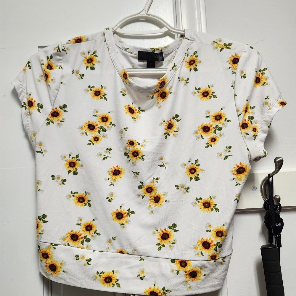 Sunflower crop top